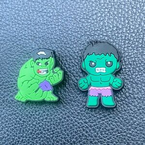 Hulk Croc Charms Crocs Jibbitz NEW 2 Piece Set